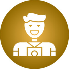 Photographer icon single vector illustration