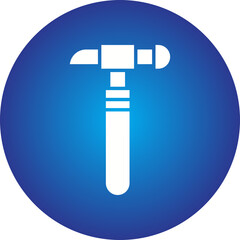 Hammer icon single vector illustration
