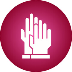 Gloves icon single vector illustration