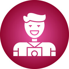 Photographer icon single vector illustration