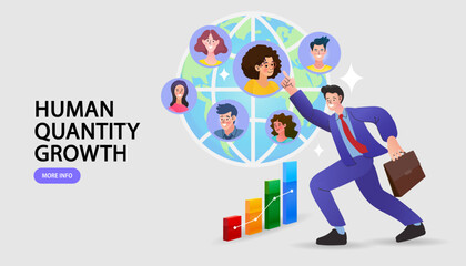 vector illustration of business people