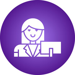 Cashier icon single vector illustration