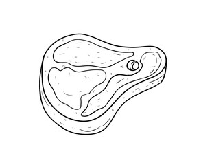 meat digital illustration drawing isolated