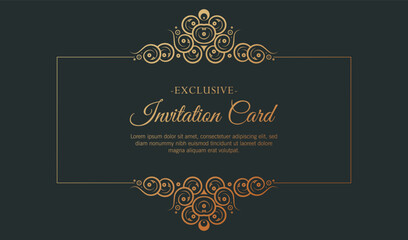 luxury invitation background style ornamental pattern