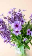 Vibrant Bouquet Purple Lavender Flowers