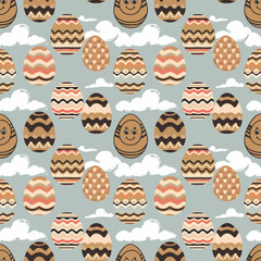easter, egg, spring, holiday, pattern, vector, decoration, illustration, celebration, eggs, flower, grass, season, seamless, cute, design, colorful, card, nature, wallpaper, green, cartoon, color, sym