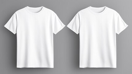 Two White T-Shirts Mockup