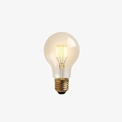 light bulb on white background