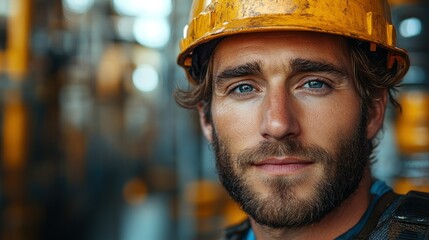 Portrait of a Confident Construction Worker