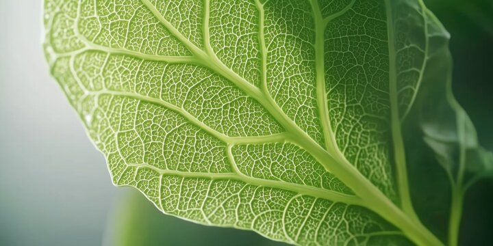 A detailed shot of a leaf from a plant, ideal for usage in botanical or nature-related contexts