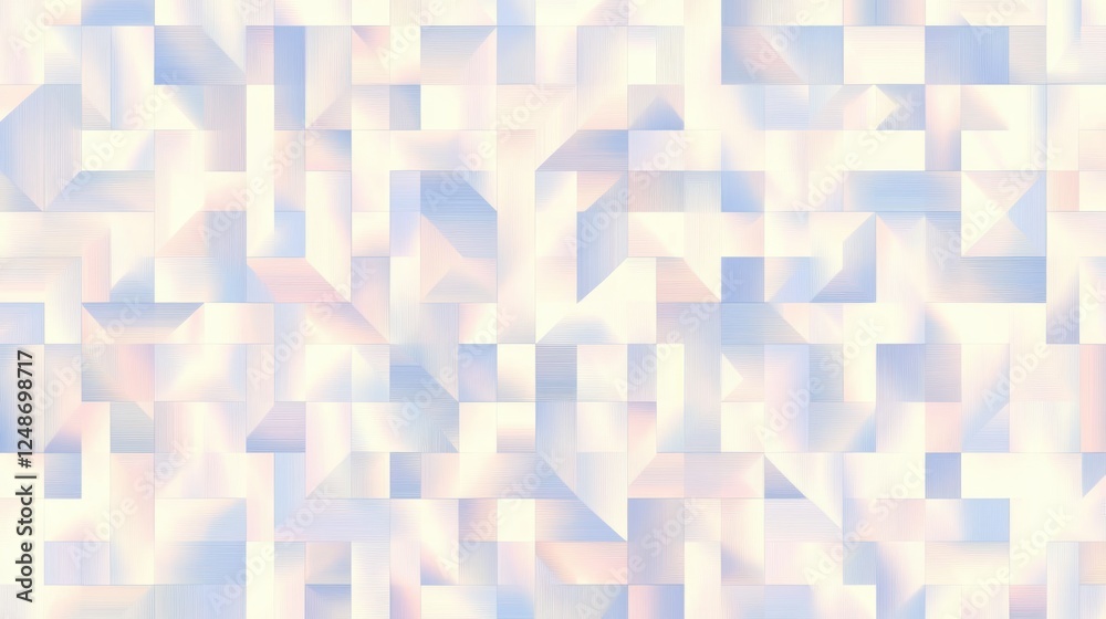 Leinwandbilder abstract light pastel geometric pattern background with soft gradients and textured layers for creat