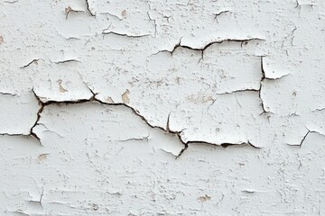 Obraz premium Cracked White Paint Texture Vintage Background