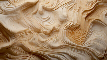 Intricate organic pattern in warm wood tones, resembling a microscopic cellular structure. A surreal, macro-style background with interconnected, flowing shapes.