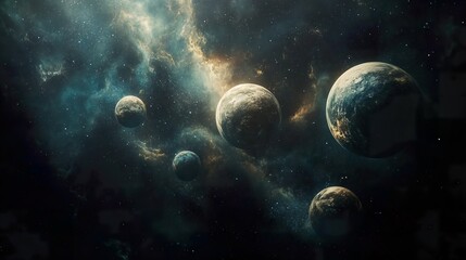 Abstract Multiverse Worlds
