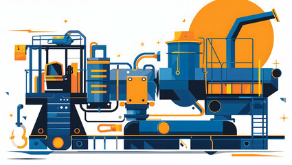 construction repair tool icon illustration