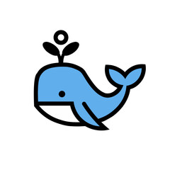 Whale ilustration 