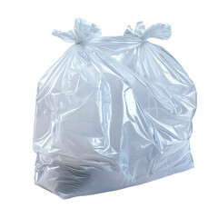 A white plastic bag isolated on transparent background