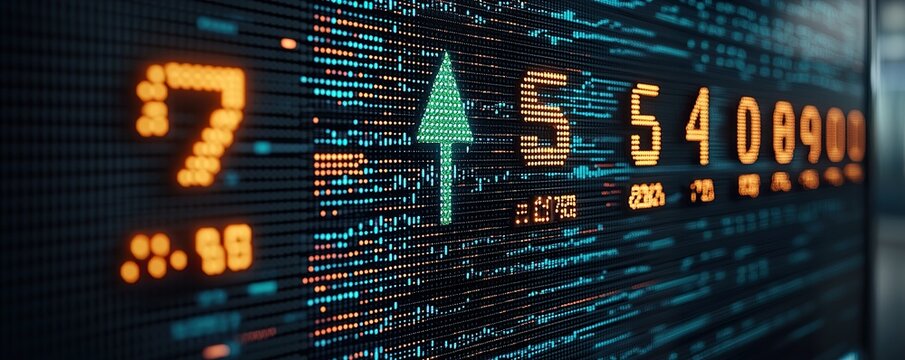 Futuristic Stock Exchange Board
- Powered by Adobe
