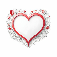 Heart frame illustration