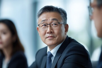 professional man in a business meeting