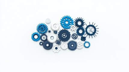 Interconnected Metal Gears
