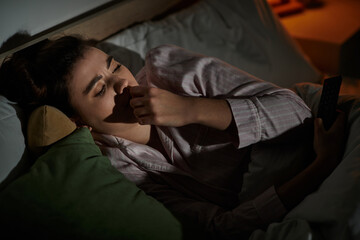 Struggles beneath the sheets during the quiet of night