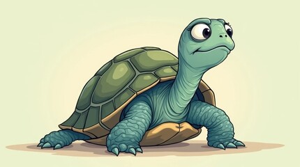 A Pastel Digital Art Turtle