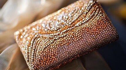 Opulent Rhinestone Clutch: A Close-Up Study in Luxury and Elegance