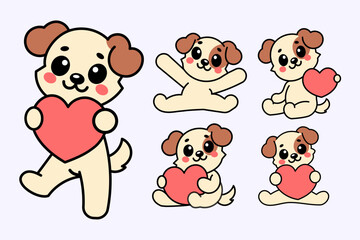 Cute Adorable Puppy Illustration Clipart