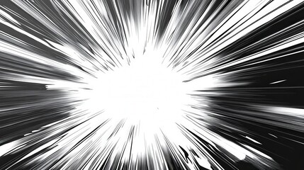 Naklejka premium Dynamic Black and White Graphic Design with Powerful Visual Effects