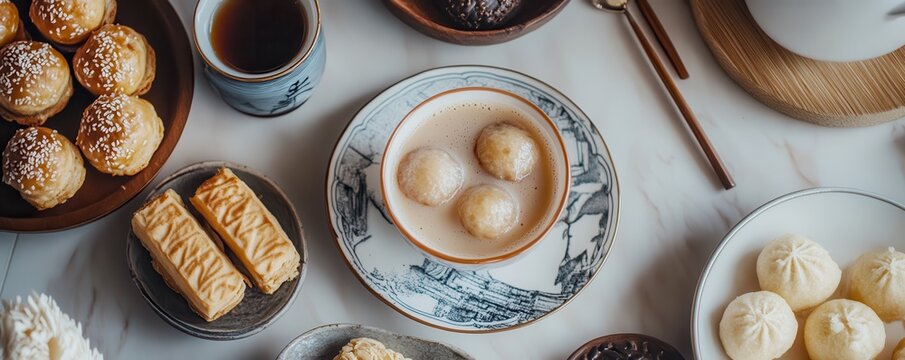 Cozy tea time setting featuring delightful Taiwanese bubble tea and inviting ambiance for relaxation.