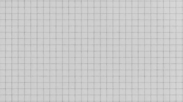 background motion video texture video white paper and black grid lines background video concept intro video stop motion animation 4K resolution