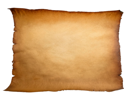 hoja pergamino en blanco, fondo transparente, alta resolución
