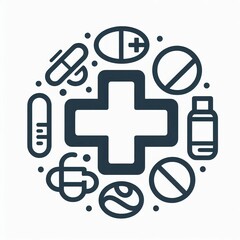 Obraz premium medicine icon,medical icon 