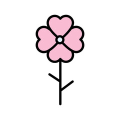 Auspicious Flowers Icon Design