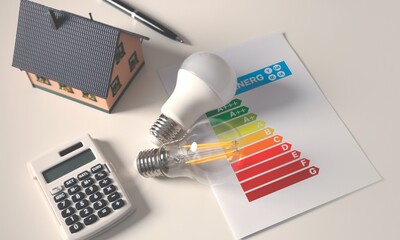 Energy efficiency Benchmarking banner. Compare quality with other companies for improvement. 