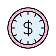 Time is Money Icon Design
