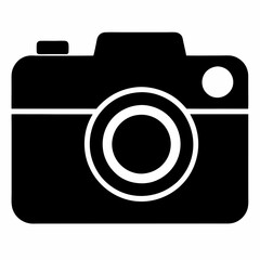 Simple Silhouette of a Camera