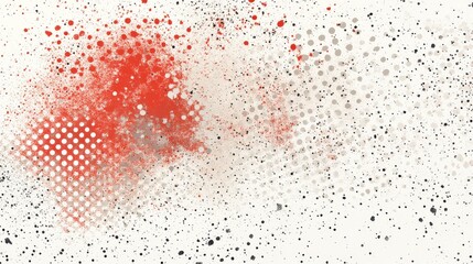 Stunning Abstract Graphic Design with Paint Splatters and Dots