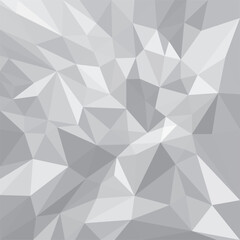 Monochrome Abstract Geometric Low Poly Background