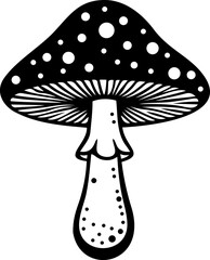 mushroom on a white background