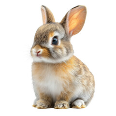 Obraz premium rabbit on white background