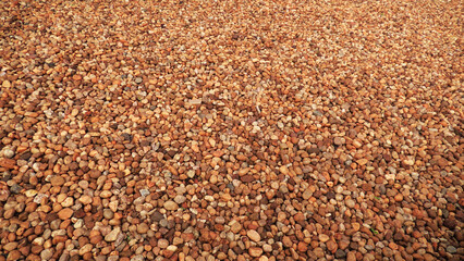 Open space paved with cobblestones