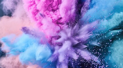 Whimsical Color Explosion Capturing Fantasy And Joy