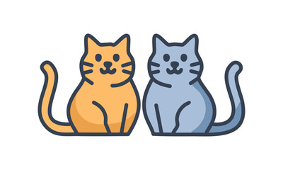 Cute Cat cartoon for print or use as poster, card, flyer , sticker or T Shirt