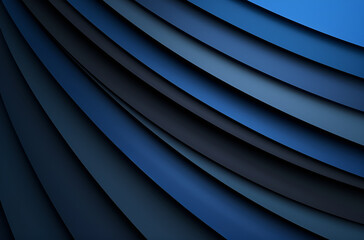 Obraz premium Abstrakcyjne geometryczne warstwy w odcieniach niebieskiego.