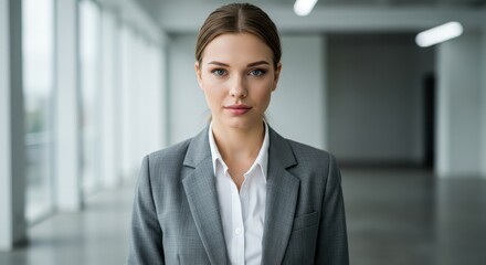 Professional Businesswoman in a Modern Office Setting, Ideal for Corporate and Business-related Projects