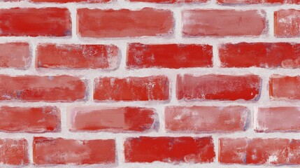 Obraz premium Vintage Red Brick Wall Pattern - A Stunning Architectural Design