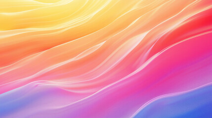 Obraz premium blue pink orange yellow gradient wallpapers abstract colorful background with waves movement liquid silky
