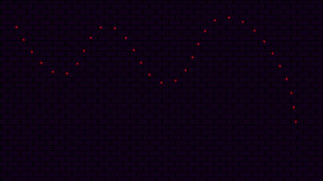Beautiful string lights bulb string frame with flashing lights Loop Garland Lights Animation Snowy brick wall Background. Festival Show, Wedding, Confetti, Happy Birthday, Diwali, Celebration